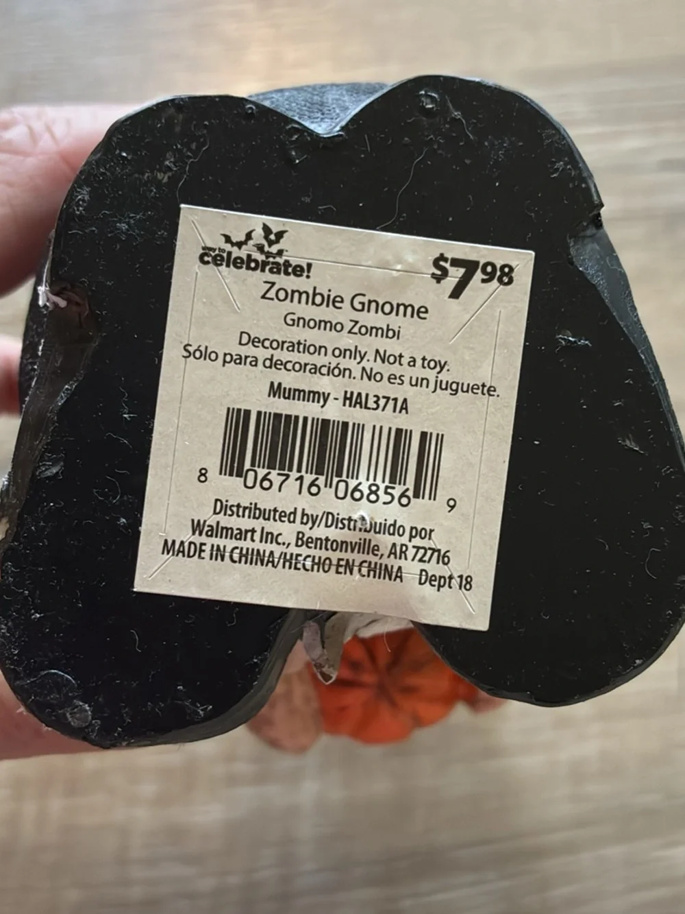 Halloween Decor with Hobby Lobby Black Wood-Grain Hanging or Sitting Shelf